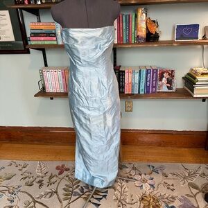 Vintage Lily Pulitzer Silk Gown Featuring Embroidered Snowflakes